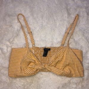 Yellow Cropped Shirt